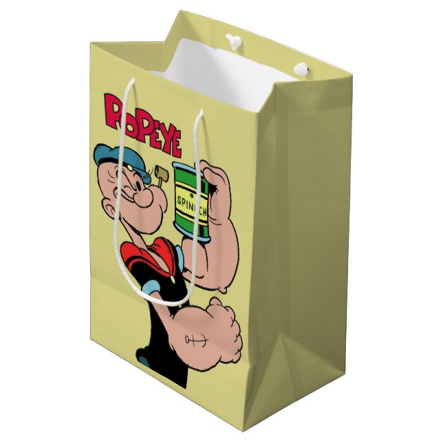 Popeye-Geschenktasche Mittlere Geschenktüte (Vorderseite Schrägansicht)
