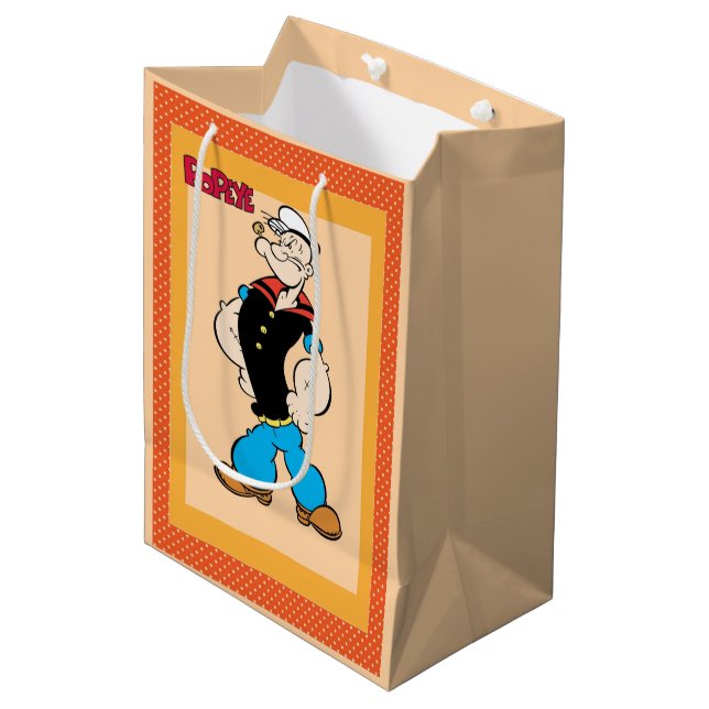 Popeye-Geschenktasche Mittlere Geschenktüte (Vorderseite Schrägansicht)