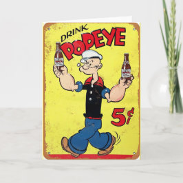 Popeye Grußkarte Karte
