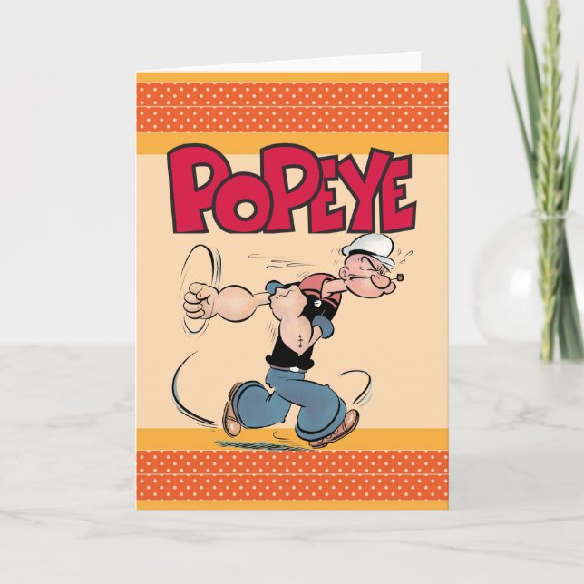 Popeye Grußkarte Karte (Vorderseite)