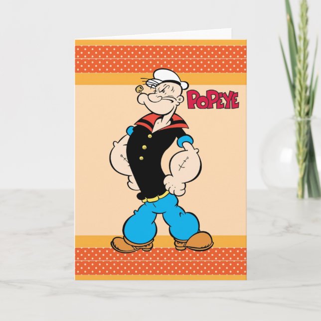Popeye Grußkarte Karte (Vorderseite)