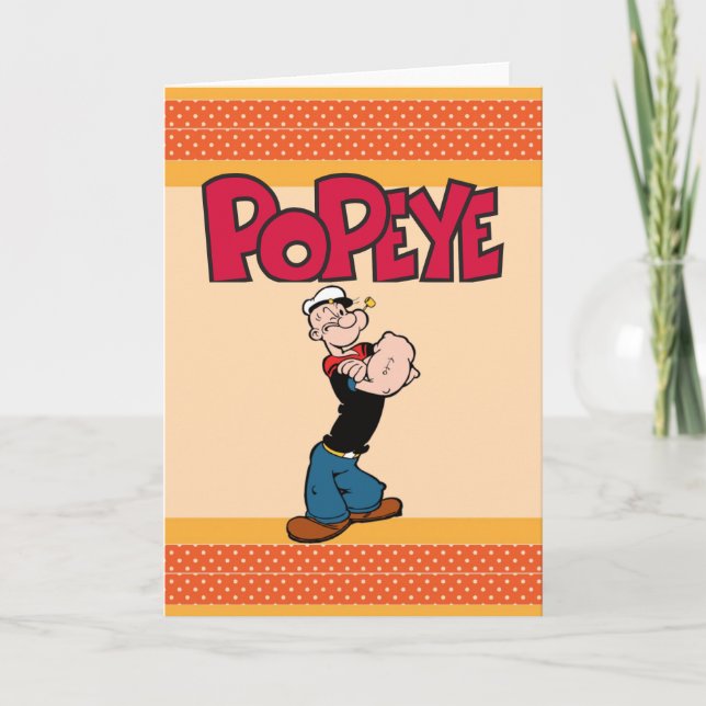 Popeye Grußkarte Karte (Vorderseite)