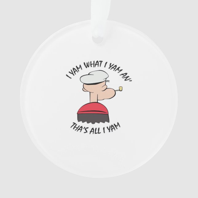 Popeye I Yam What I Yam Classic Ornament (Vorderseite)