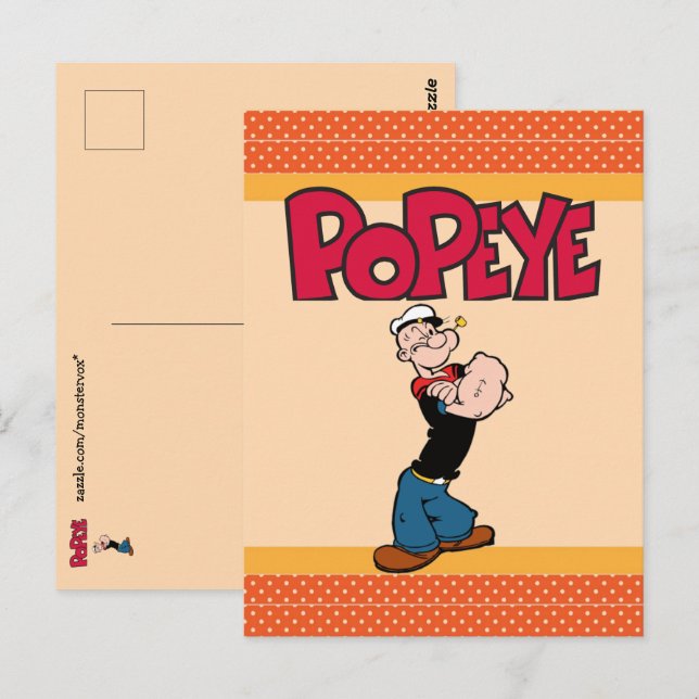 Popeye Postkarte (Vorne/Hinten)