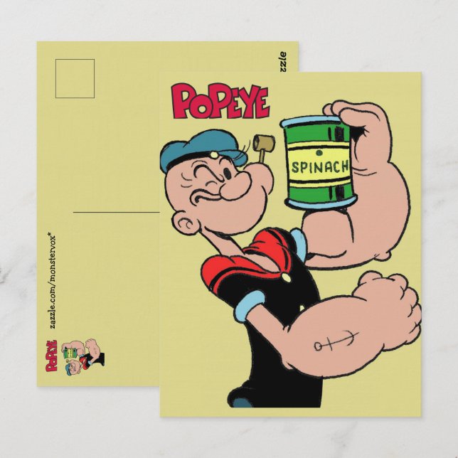 Popeye Postkarte (Vorne/Hinten)