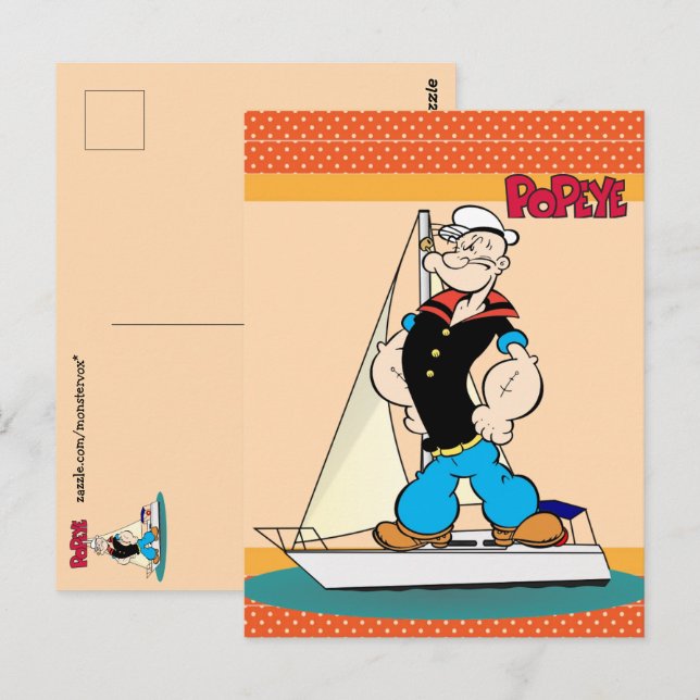 Popeye Postkarte (Vorne/Hinten)