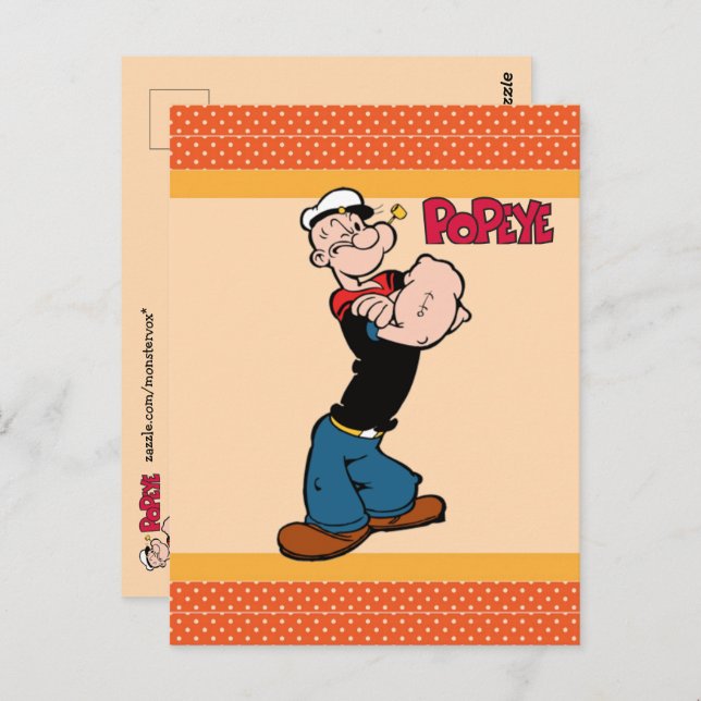 Popeye Postkarte (Vorne/Hinten)
