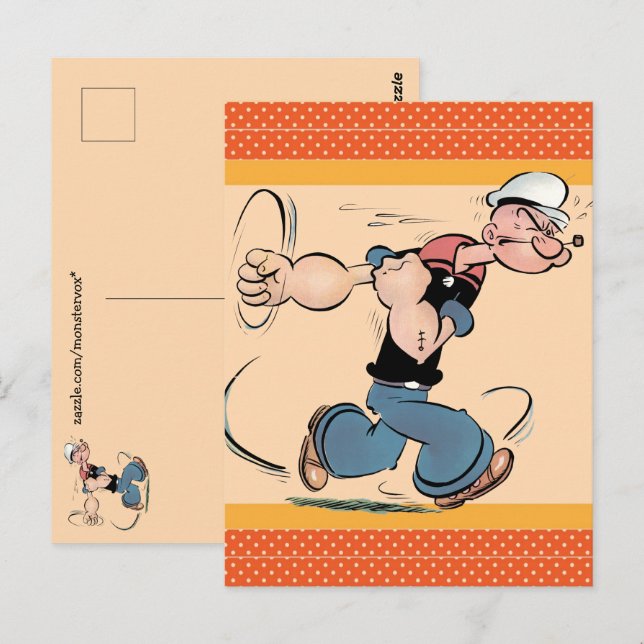 Popeye Postkarte (Vorne/Hinten)