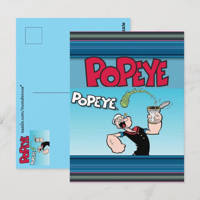 Popeye Postkarte (Vorne/Hinten)