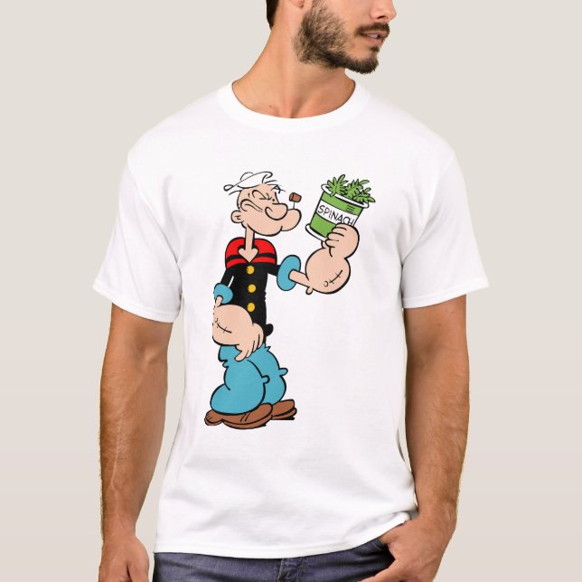 Popeye the Sailor with Spinach T-Shirt (Vorderseite)