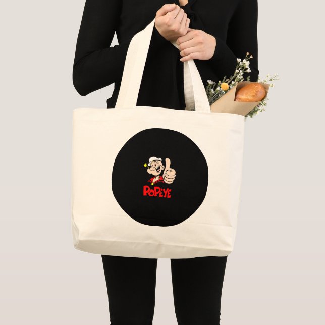 Popeye Tote Bag Jumbo Stoffbeutel (Vorderseite (Produkt))