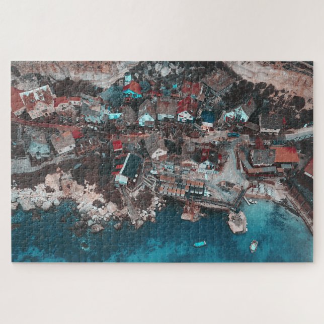 Popeye's Village Malta Luftfotografie Puzzle (Horizontal)