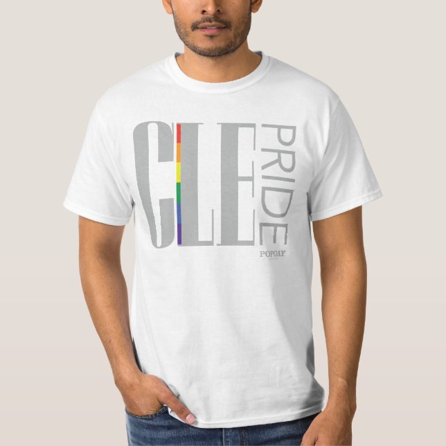 POPGAY Entwurfs-Stolz-Sammlung - CLE T-Shirt (Vorderseite)