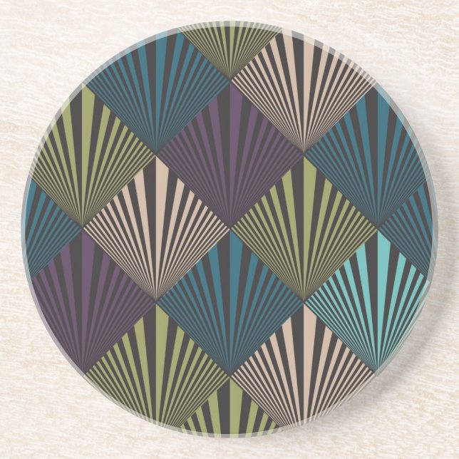 Popkunsthintergrund Sandstein Untersetzer (Vorne)