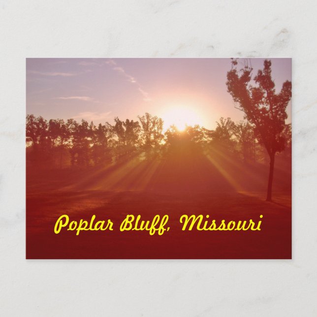 Poplar Bluff Missouri Postkarte (Vorderseite)