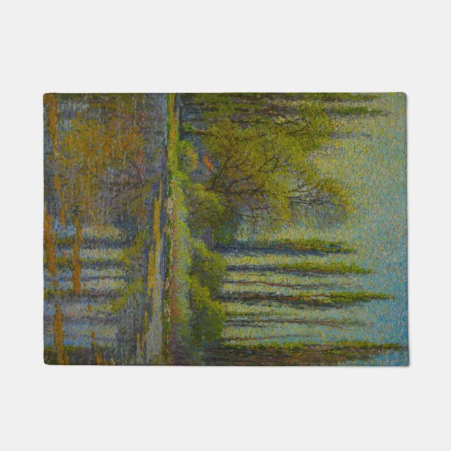 Poplar Trees in Spring (Utah Landscape) (USA Art Fußmatte (Vorderseite)