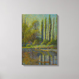 Poplar Trees in Spring (Utah Landscape) (USA Art Leinwanddruck