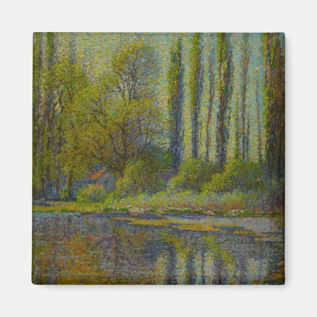 Poplar Trees in Spring (Utah Landscape) (USA Art Magnet (Vorne)