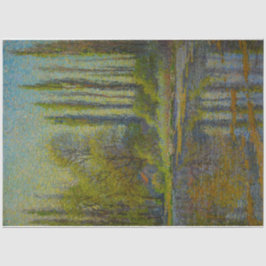 Poplar Trees in Spring (Utah Landscape) (USA Art Seidenpapier