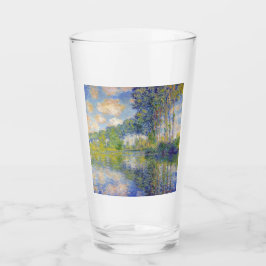 Poplars am Fluss Epte (von Claude Monet) Glas