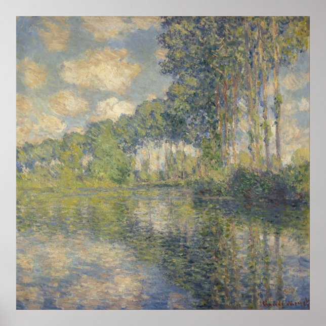 Poplars auf der Epte - Monet Poster (Vorne)