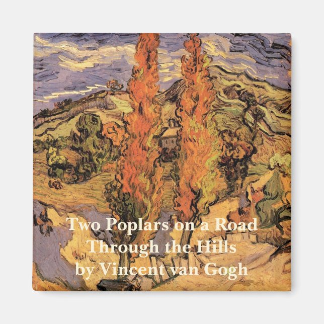 Poplars auf der Straße durch Hügel von Vincent van Magnet (Vorne)