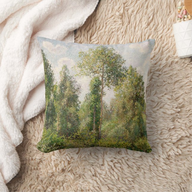 Poplars, Éragny Camille Pissarro Kissen (Decke)