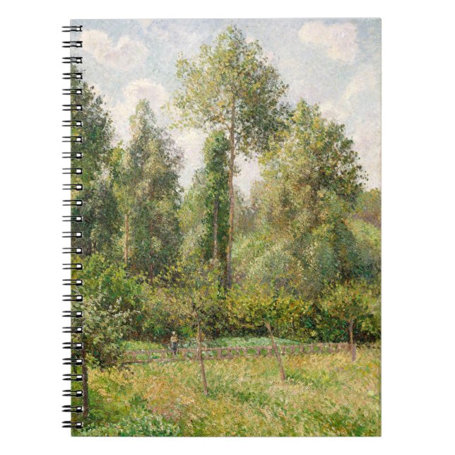 Poplars, Éragny Camille Pissarro Notizblock (Vorderseite)