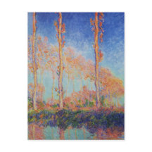 Poplars, Herbst, rosa Effekt von Claude MonPostcar
