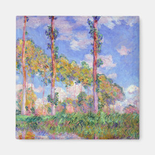Poplars in der Sonne, Monet Magnet