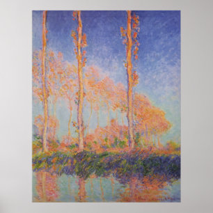 Poplars - Pappeln, Autumn - Claude Monet 1891 Poster
