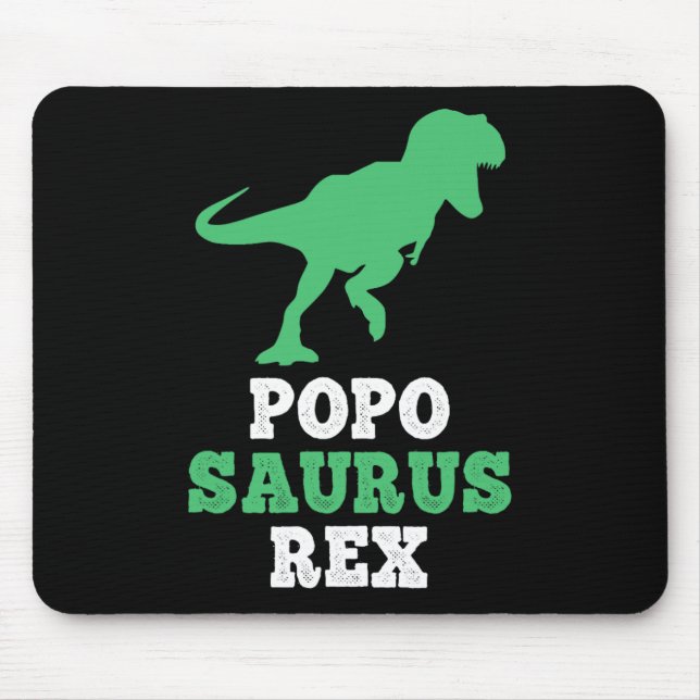 Popo-Saurus Rex Dino Dinosaurier Lustiger Poposaur Mousepad (Vorne)