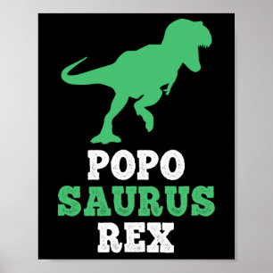 Popo-saurus Rex Dino Dinosaurier Poposaurus Funny Poster
