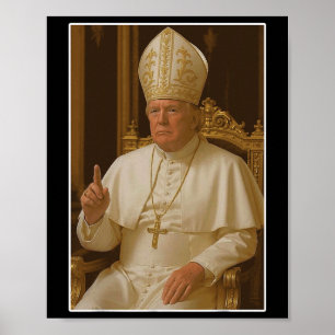 Popo Trump Vatikan Kirche Papst Trump Lustig Chris Poster