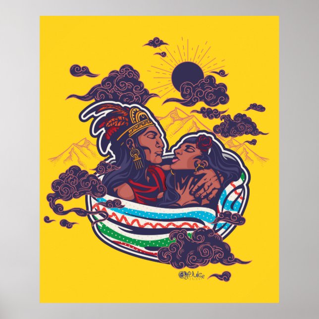 Popocatepetl y Iztaccihuatl Poster (Vorne)