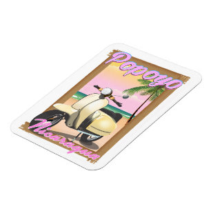 Popoyo Nicaragua Strand Reiseplakat Magnet