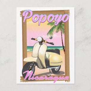 Popoyo Nicaragua Strandposter Postkarte