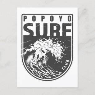 Popoyo Surf Club Nicaragua Emblem Postkarte