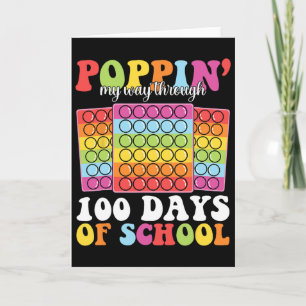 Popp mein Weg durch 100 Tage Schule Kinder Lehrer Karte