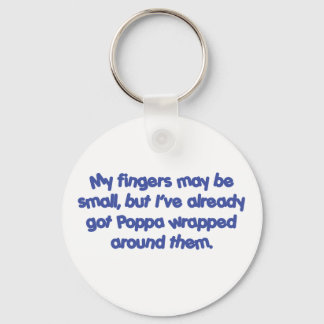 Poppa's ummantelt (blau) schlüsselanhänger