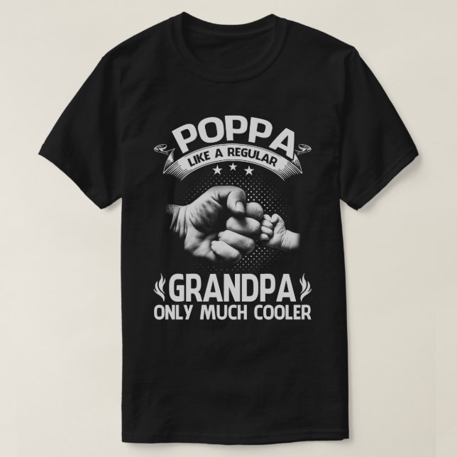 POPPA definiert sich nur Cooler als normale Opa T-Shirt (Design vorne)
