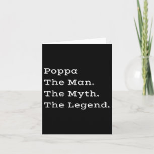 Poppa Der Mann der Mythos Der legendäre Väter Tag  Karte