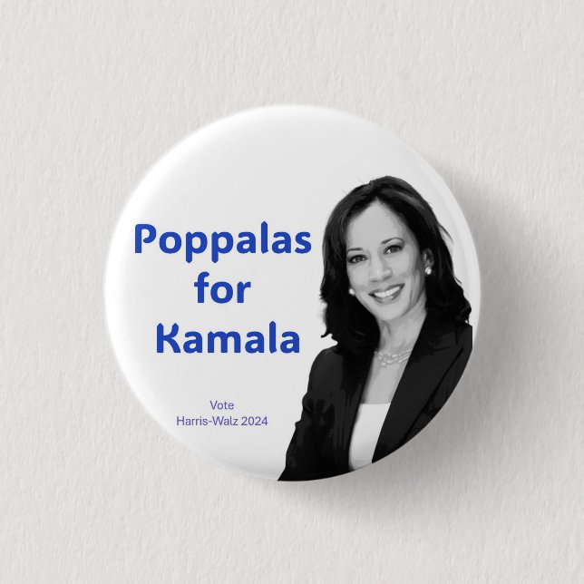 Poppalas für Kamala Button (Vorderseite)