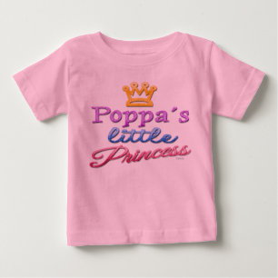 Poppas kleiner Prinzessin-Baby-Kleinkind-T - Shirt