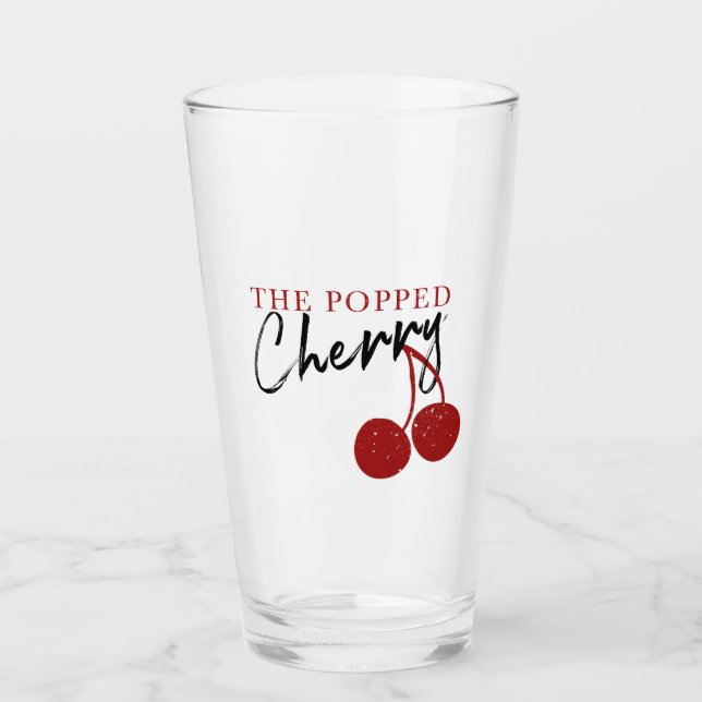 Popped Cherry Beer Glass Glas (Vorderseite)