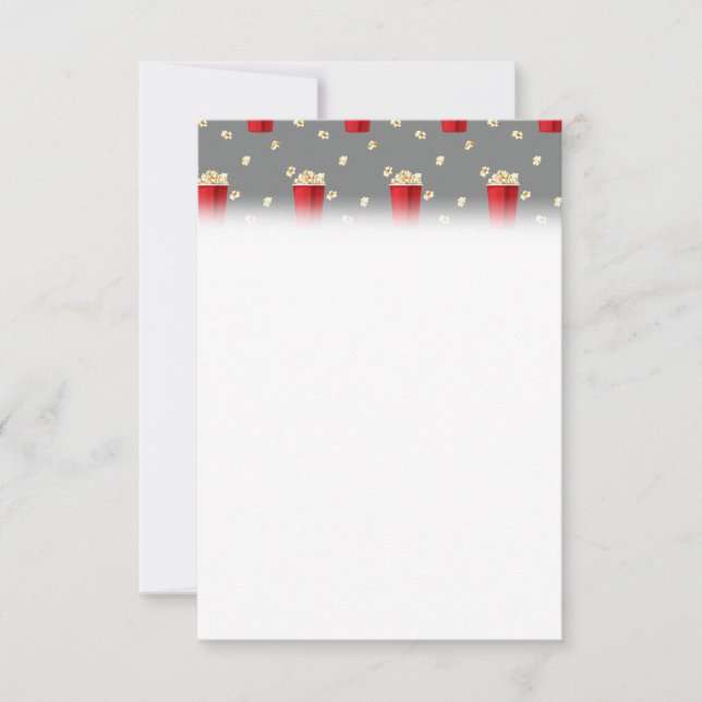 Popped Corn Cinema Food Save The Date (Vorderseite)