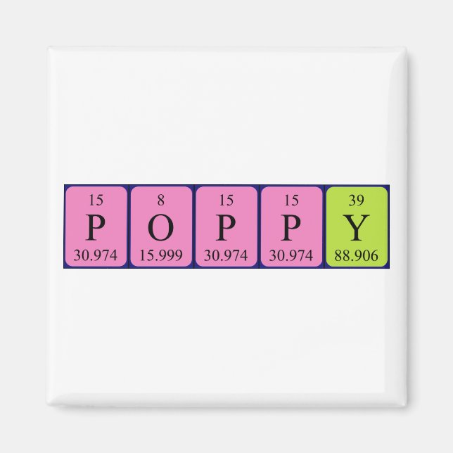 Popper Periodenmagnet Magnet (Vorne)