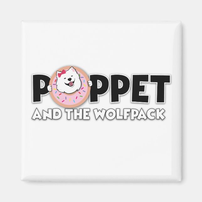 Poppet und das Wolfpack-Logo Magnet (Vorne)