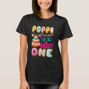 Poppi der süßen ein Donut Thema 1. Geburtstag Fa. T-Shirt