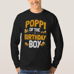 Poppi des Geburtstags des Bauarbeiters T-Shirt